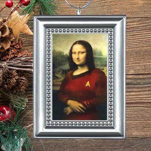 Star Trek Mona Lisa Parody Christmas Tree‎ Ornament